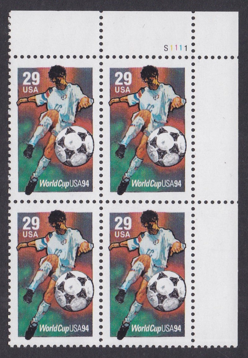 # 2834 (1994) Soccer - PB, UR #S1111, MNH