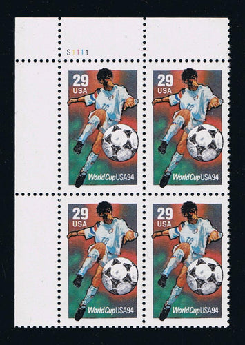 # 2834 (1994) Soccer - PB, UL #S1111, MNH