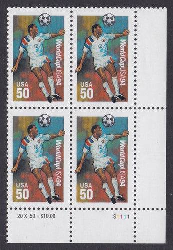 # 2836 (1994) Soccer - PB, LR #S1111, MNH