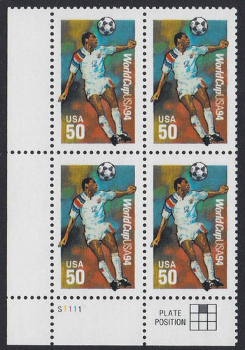 # 2836 (1994) Soccer - PB, LL #S1111, MNH