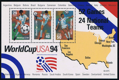 # 2837 (1994) World Cup Soccer - S/S, MNH