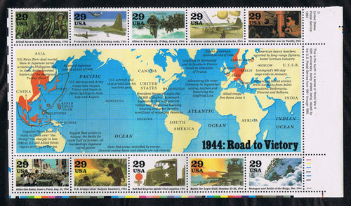 # 2838 (1994) WW II, 1944 - PB, LR #111111-1, MNH