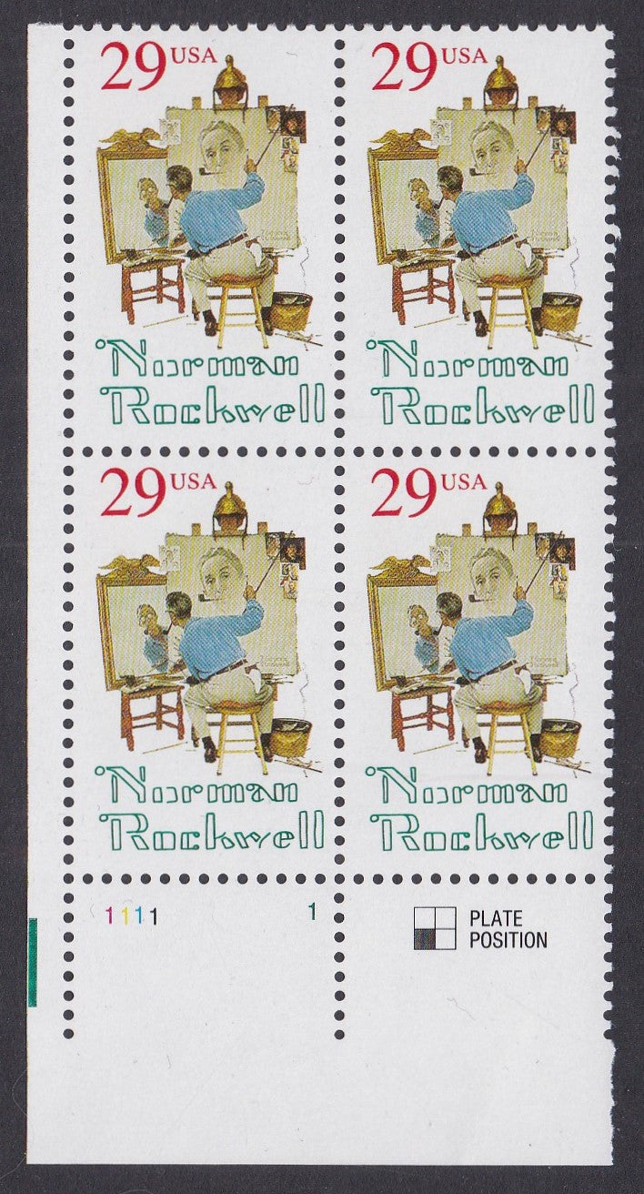 # 2839 (1994) Rockwell - PB, LL #1111-1, MNH