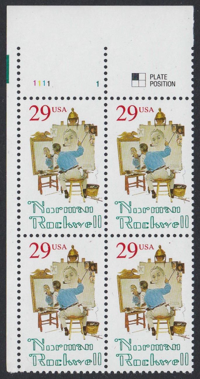 # 2839 (1994) Rockwell - PB, UL #1111-1, MNH