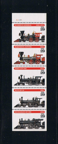 2847a (1994) Steam Locomotives, NF - Bklt pane, #S11111, MNH