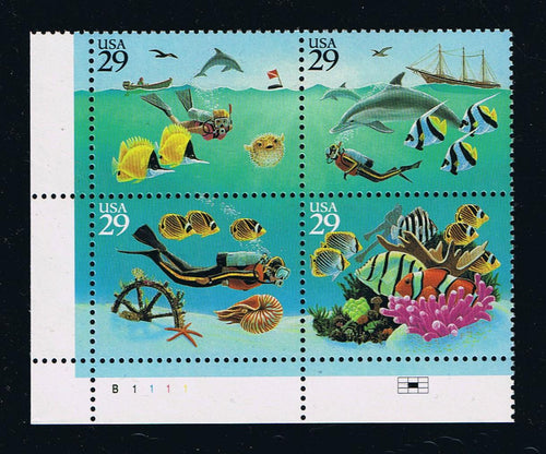 # 2863-66 (1994) Wonders of the Sea - PB, LL #B1111, MNH