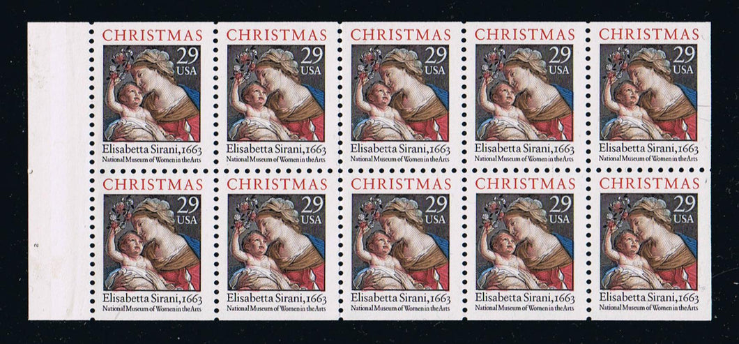 # 2871Ab (1994) Madonna and Child - Bklt pane, #2, pos 20, MNH