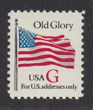 #2882 (1994) Flag, First Class Transition Rate, Red G - Sgl, MNH