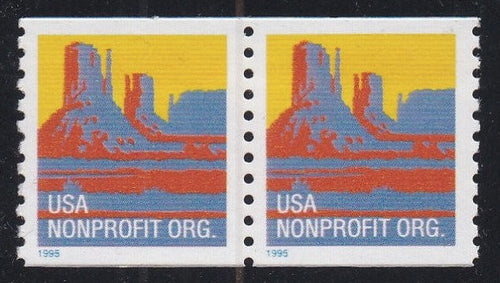 # 2902 (1995) Butte - Coil pr, MNH