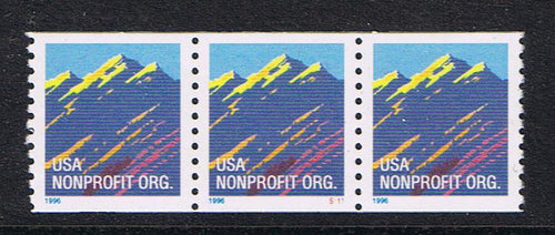 # 2904 (1996) Mountains - PS/3,#S111, Centered Back Number, MNH
