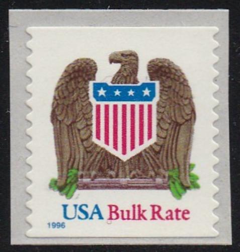 # 2907 (1996) Eagle and Shield - Coil sgl, MNH