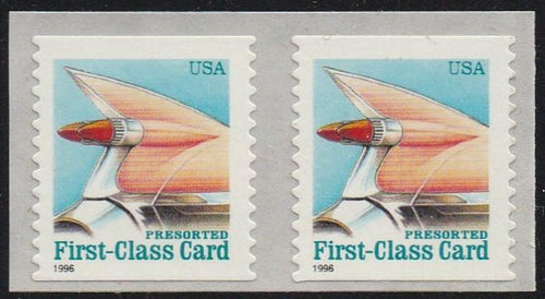 # 2910 (1996) Tail Fin - Coil pr, MNH