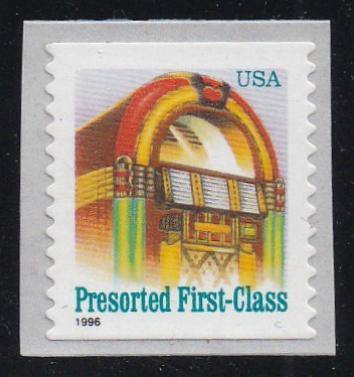 # 2912A (1996) Juke Box - Coil sgl, XF MNH