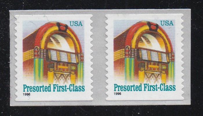 # 2912A (1996) Juke Box - Coil pr, XF MNH