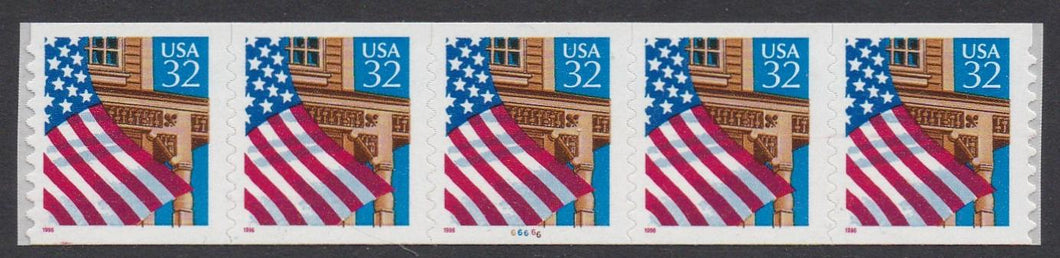 # 2915A (1996) Flag Over Porch, 11/10 - PS/5, 66666, VF MNH