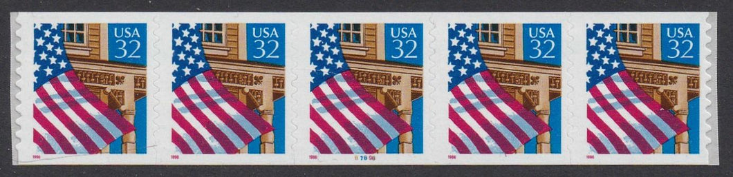 # 2915A (1996) Flag Over Porch - PS/5, 87898, 11/10, VF MNH