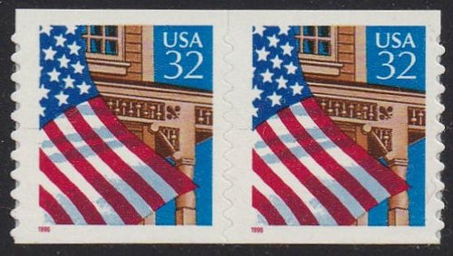 # 2915A (1996) Flag over Porch, 11/10 - Coil pr, MNH