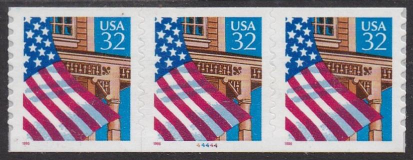 # 2915A (1996) Flag over Porch - PS/3, #44444, VF MNH
