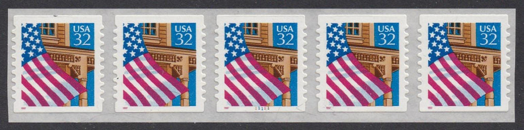 # 2915D (1997) Flag Over Porch - PS/5, 11111, 9/10, VF MNH