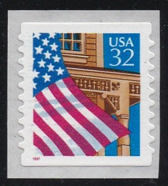 # 2915D (1997) Flag over Porch, 10/10 - Coil sgl, XF MNH