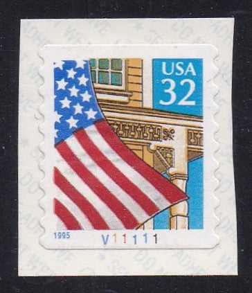 # 2915 (1995) Flag over Porch - PS/1, #V11111, MNH