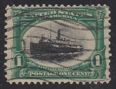 # 294 (1901) Steamship - Sgl, Used