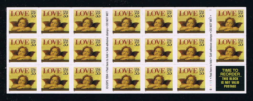# 2960a (1995) Cherub, Type A - BKLT, #B1111-1, MNH