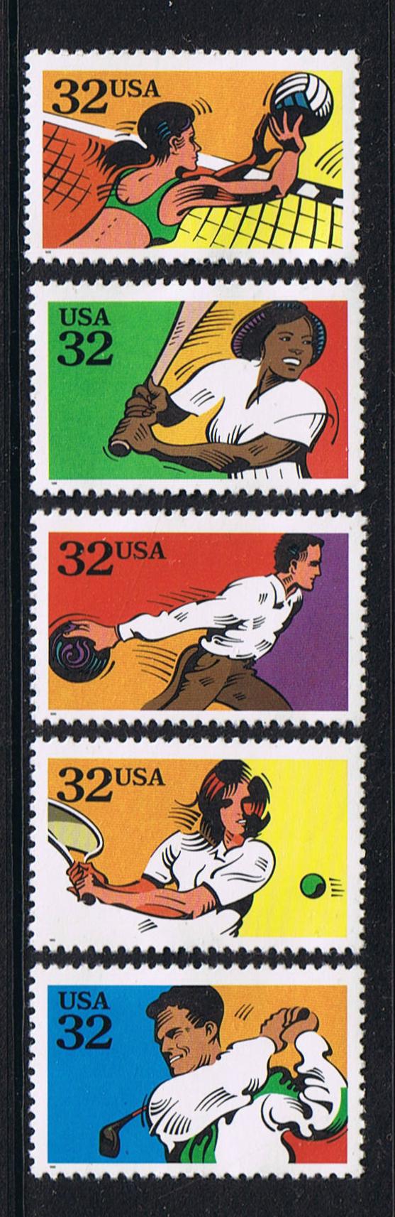 # 2961-65 (1995) Sports - Sgls, Set/5, MNH