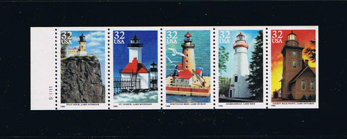 # 2973a (1995) Lighthouses, NF - Bklt pane, #S11111, MNH