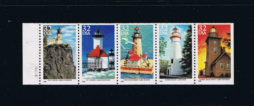 # 2973a (1995) Lighthouses - Bklt pane, #S11111, MNH