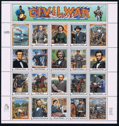 # 2975 (1995) Civil War - Pane, MNH