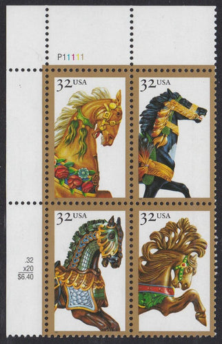# 2976-79 (1995) Carousel - PB, UL #P11111, MNH