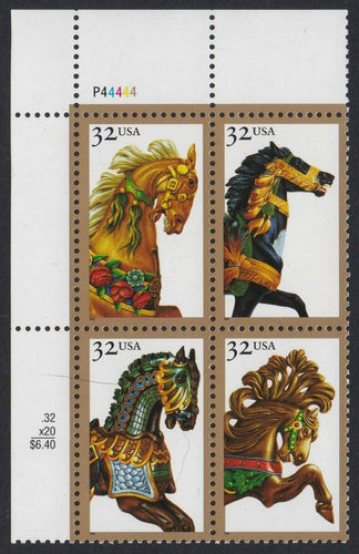 # 2976-79 (1995) Carousel - PB, UL #P44444, MNH