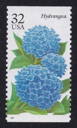 # 2996 (1995) Fall Garden Flowers, Hydrangea - Bklt sgl, MNH