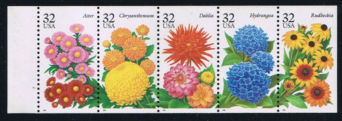 # 2997a (1995) Fall Garden Flowers - Bklt pane, #2, MNH