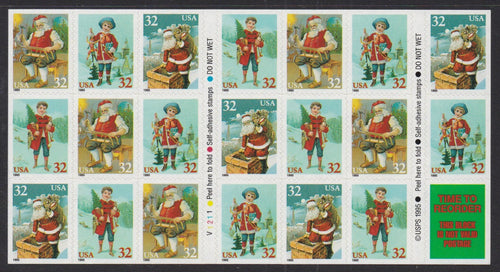 # 3011a (1995) Holiday Greetings, Type D - BKLT, #V1211, MNH