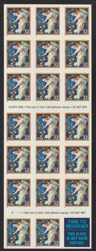 # 3012a (1995) Midnight Angel - BKLT, #B1111, No Die Cut MNH