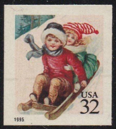 # 3013 (1995) Sledding - Bklt sgl, MNH