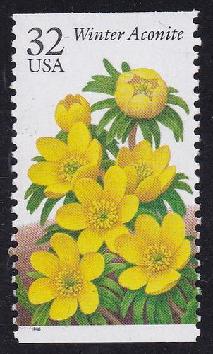 # 3026 (1996) Winter Garden Flowers, Aconite - Bklt sgl, MNH