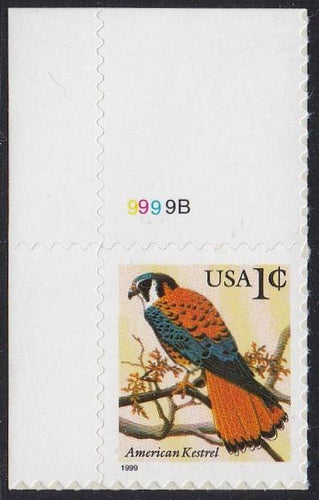 # 3031 (1999) Kestrel - Plt sgl, UL #9999B, MNH