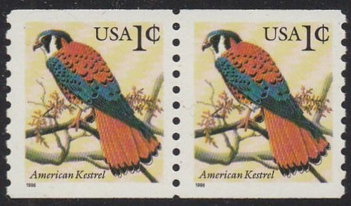 # 3044 (1996) Kestrel, small date - Coil pr, MNH