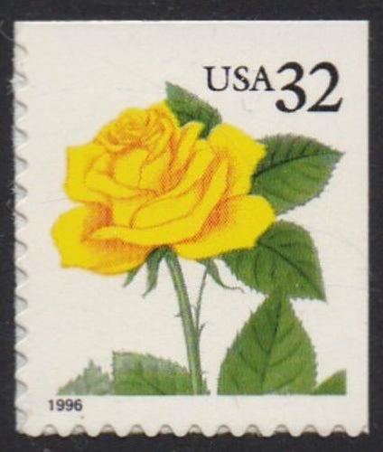 # 3049 (1996) Yellow Rose - Bklt sgl, MNH