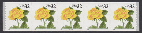 # 3054 (1997) Yellow Rose - PS/5, #1112, VF MNH