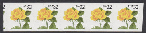 # 3054 (1997) Yellow Rose - PS/5, #3344, VF MNH