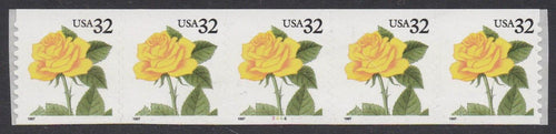 # 3054 (1997) Yellow Rose - PS/5, #3444, VF MNH