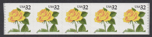# 3054 (1997) Yellow Rose - PS/5, #5566, VF MNH