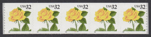 # 3054 (1997) Yellow Rose - PS/5, #5666, FVF MNH