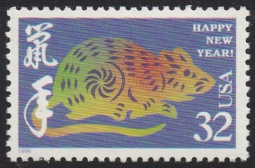 # 3060 (1996) Year of the Rat - Sgl, MNH