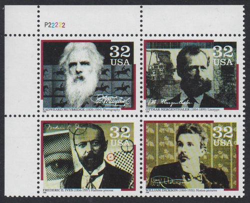 # 3061-64 (1996) Pioneers of Communications - PB, UL #P22222, MNH