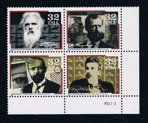 # 3061-64 (1996) Pioneers of Communications - PB, LR #P22222, MNH